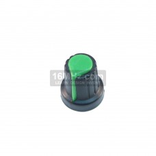 Black Knob with Green Pointer 6mm