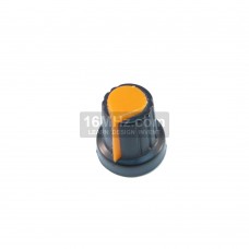 Black Knob with Orange Pointer 6mm